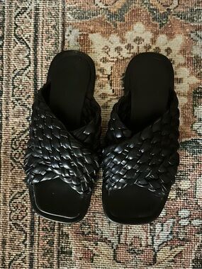 ASOS Black Braided Slide Mules - Women